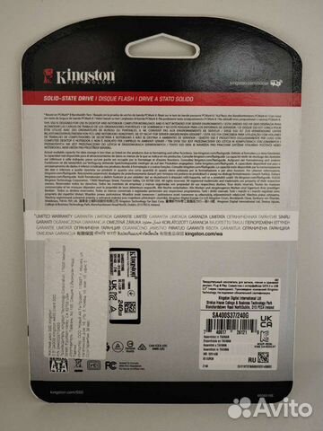 SSD диск Kingston A400 2.5