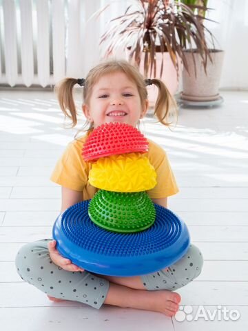 Балансировочная подушка массажные полусферы набор