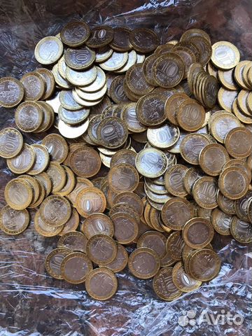 Монеты биметаллические гвс 10 рублей UNC 40 видов