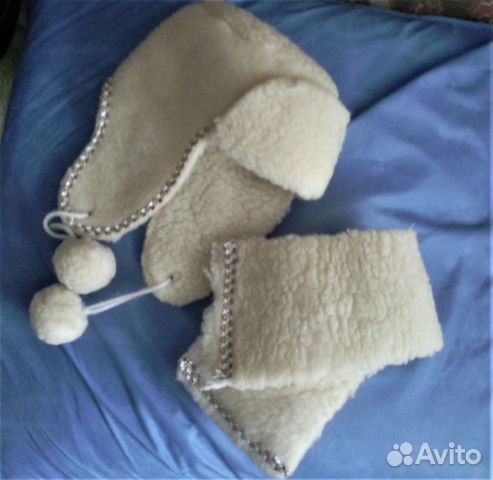 Детская шапка с шарфиком