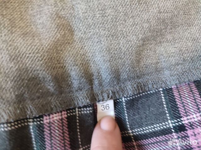 Школьная форма для девочки серая в розовую клетку