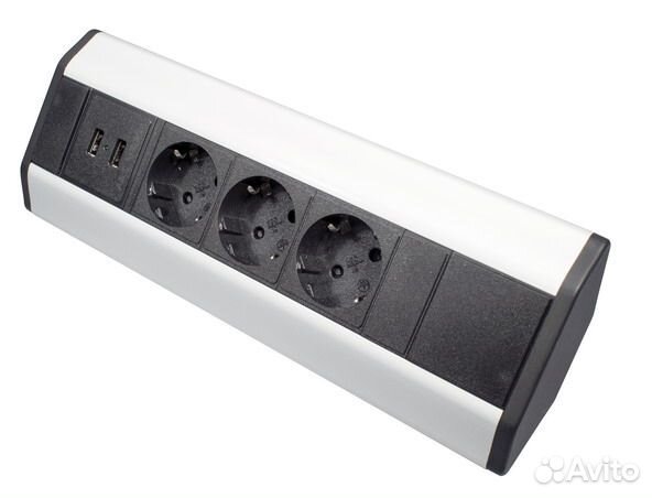 Блок розеток угловой 3uvro,2USB