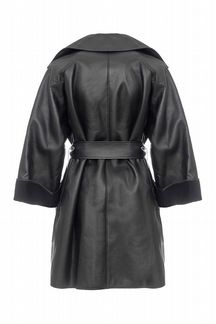 Новое кожаное пальто Bottega Veneta оригинал