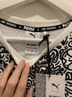 Толстовка puma & mr doodle aop crew