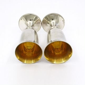 Рюмки из серебра 916 пробы, 2 штуки