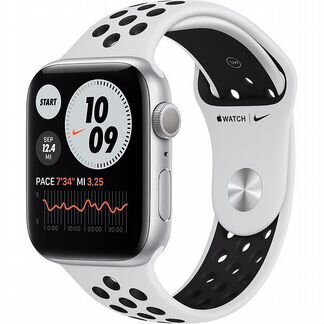 Apple Watch Nike Series 6 GPS 44mm Silver Aluminum