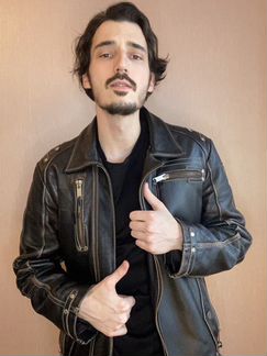 Супер мягкая кожаная утепленная куртка Pretender