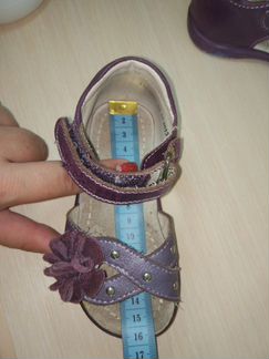 Сандалии нат. кожа для девочки р. 24