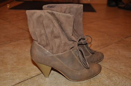 Ботильоны stradivarius, кожаные, размер 37