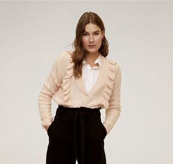 Кардиган новый mango с рюшами