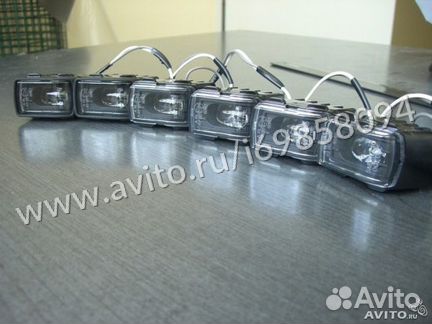 Ходовые огни Led в юбку Brabus для G class w463