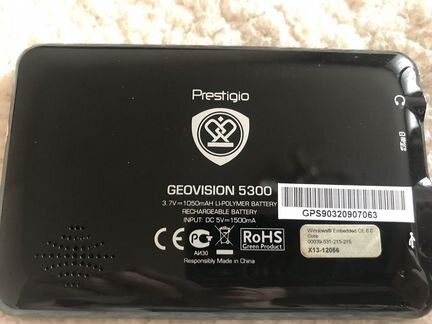 Geovision 5300 навигатор