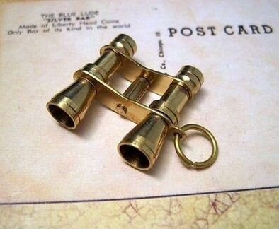 Подвеска Бинокль, латунь
