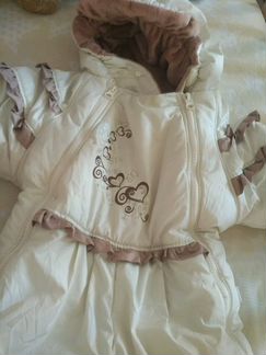 Зимний комбинезон-трансформер для девочки с 6-12 м