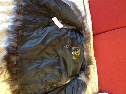 Меховой жилет, жилетка лиса чернобурая, мех