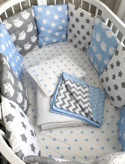 Детские бортики новые для новорожденного комплект