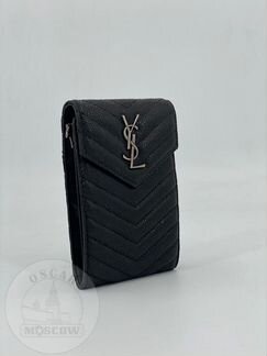Женская кожаная мини сумочка Saint Laurent - Ysl