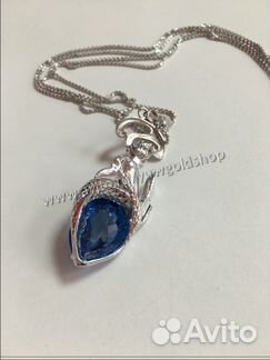 Новое золотое колье Magerit 19 гр. брилл 0.6 ct