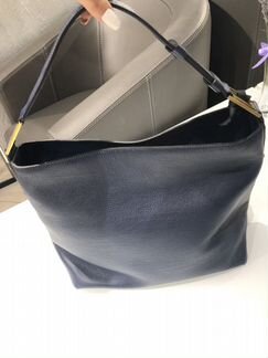 Сумка Lancel Max Синяя кожа оригинал тоут на плечо