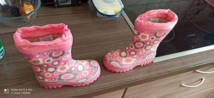 Детские резиновые сапоги утепленные