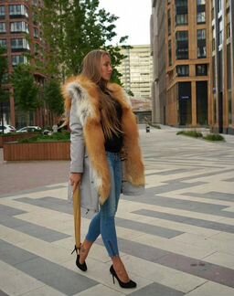 Парка с натуральным мехом