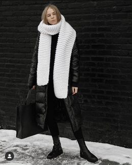 Объемный шарф