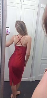 Платье красное новое коктельное р-р 42-44