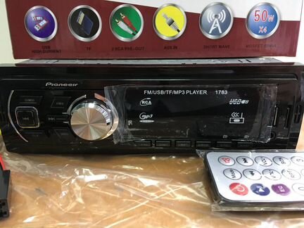 Автомагнитола Bluetooth, AUX,USB, 4x50
