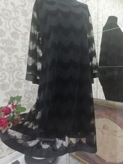 Платье Италия сеточка с кружевом вискоза 48-52