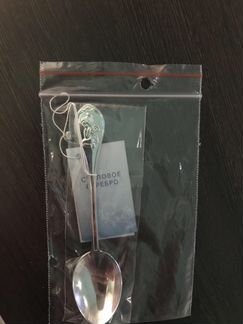 Серебряная ложечка детская, на первый зубик, или н