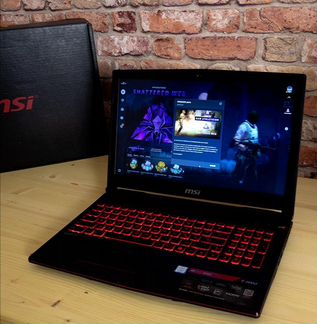 Msi gl63 I7 8750H+16gb RAM-250gb SSD+GTX1050tiноут