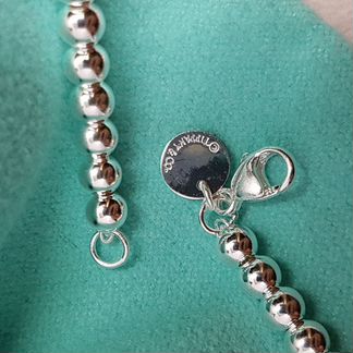 Браслет Tiffany Bow с бантиком серебро