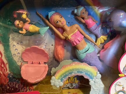 Новый набор Barbie с маленькими русалочками, FXT25