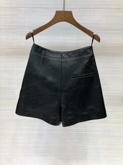 Юбка-шорты кожаная Christian Dior