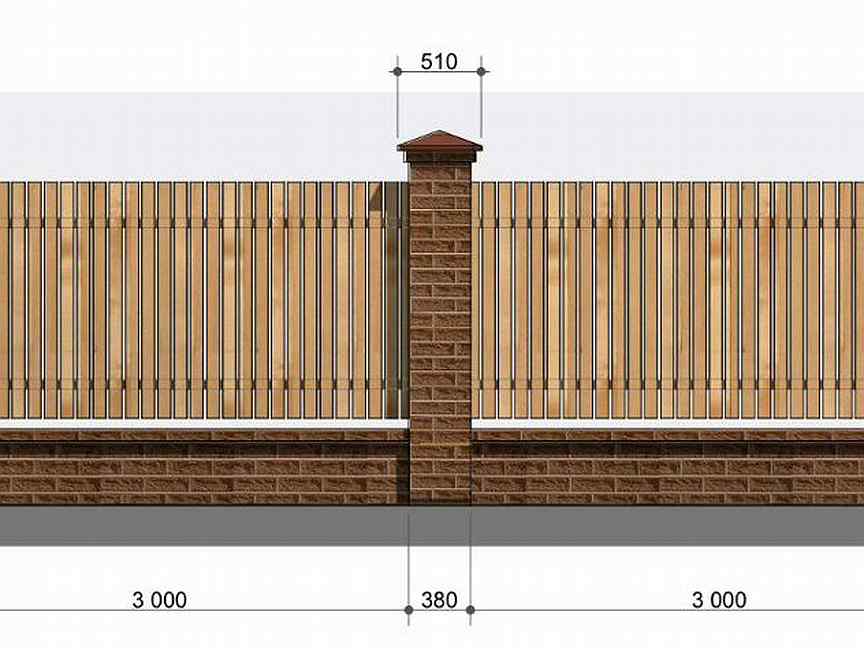 Заборы чертежи фото