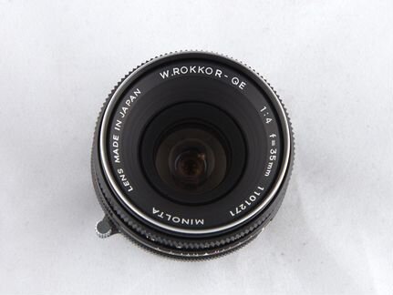 Объектив Minolta W-Rokkor-QE 35 mm f/ 4 SR MD