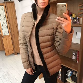 Пуховик короткий XS