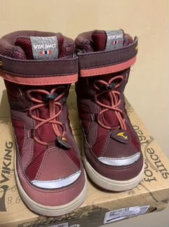 Зимние ботинки viking для девочки