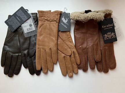 Перчатки кожаные