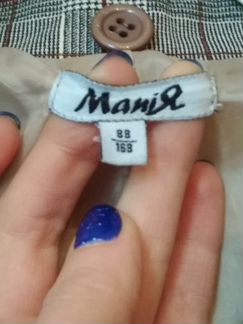 Жакет в клетку с поясом женский/подростковый