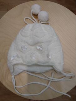 Шапка на девочку 3-6 мес