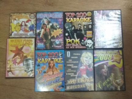 DVD с микрофономи и дисками караоке