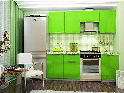 Кухня Зеленое Яблоко Фото