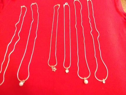 Серебряные цепочки С серебряными подвесками