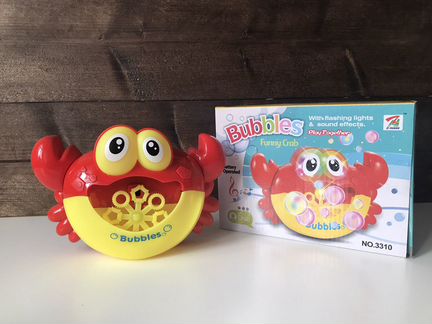 Краб - мыльные пузыри