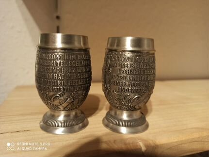 Рюмки из олова Германия