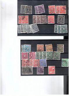 Почтовые марки оккупация Германии 1945-1948