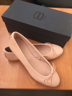 Балетки бежевые новые нат кожа 37 раз., Италия