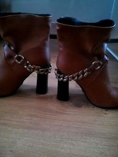 Ботильоны кожаные