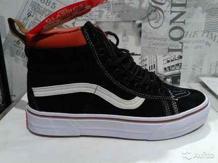 Зимние Вансы чёрные